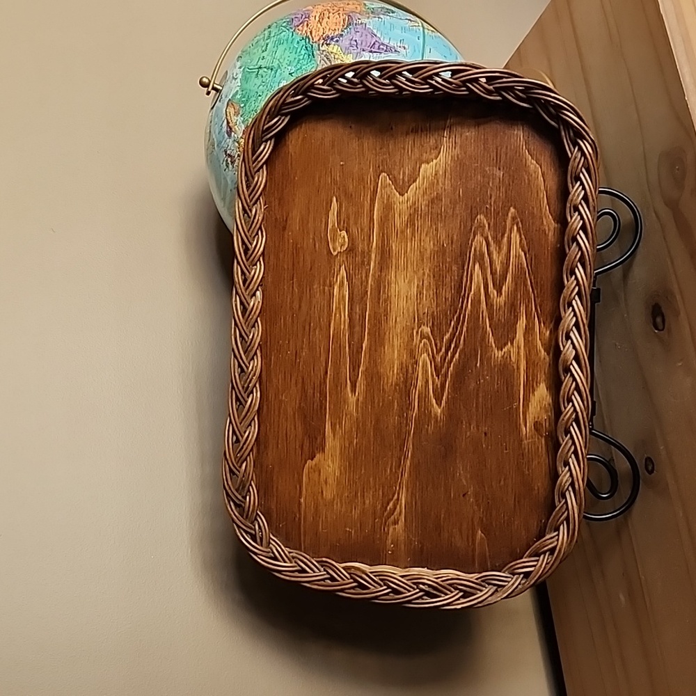 Vintage wooden serving tray